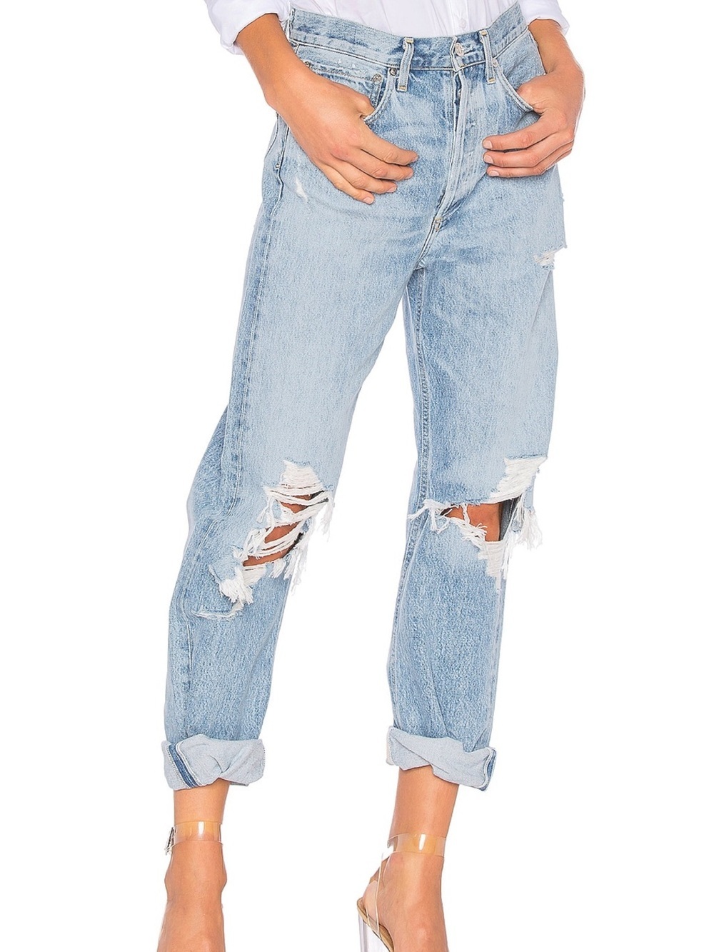Agolde 90s mid rise distressed - Picture 5 of 8